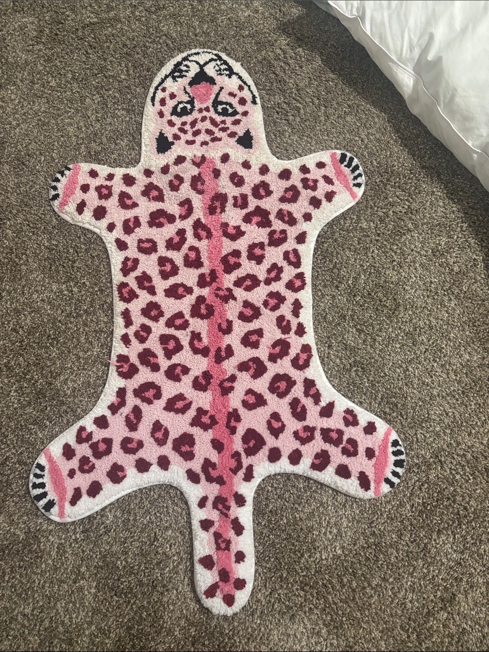 Pink tiger Bathroom rug